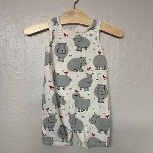 $23 ADD ON winter water factory‎ hippo romper 6M Zara Little Co. Tea Collection